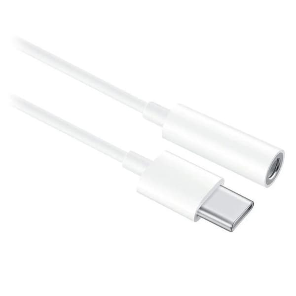 Ljudadapter (CM20) Typ-C till Jack 3,5 mm - Huawei - Vit
