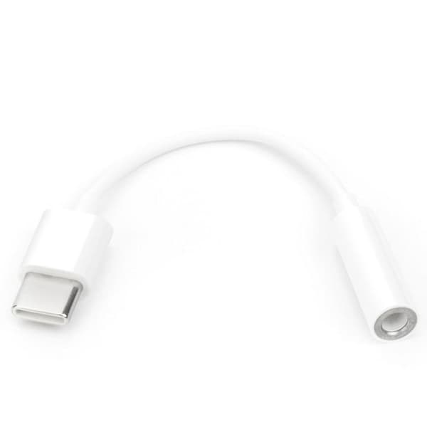 Ljudadapter (CM20) Typ-C till Jack 3,5 mm - Huawei - Vit