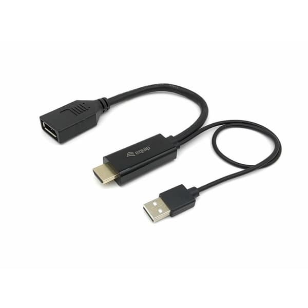 HDMI till DisplayPort Adapter Equip 119039 Svart 15 cm