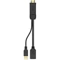 Miniatyrbild 2 av 2: Adapterkabel - AISENS - A122-0642 - DisplayPort till HDMI - Hane-Hane - Videosignalkonvertering
