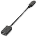 Miniatyrbild 1 av 2: AISENS A107-0059 USB 2.0-kabel, typ USB-C/m-a hona, 15 cm - svart