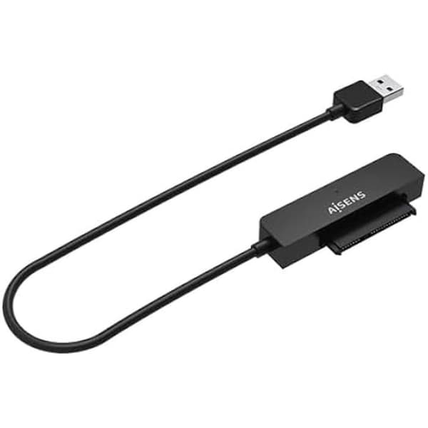 SATA till USB-A USB 3.0/USB 3.1 Gen1-adapter för 2,5" hårddiskar Svart - AISENS - ASE-25A03B