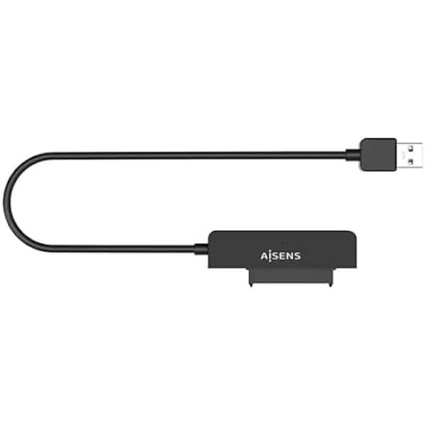 SATA till USB-A USB 3.0/USB 3.1 Gen1-adapter för 2,5" hårddiskar Svart - AISENS - ASE-25A03B Svart