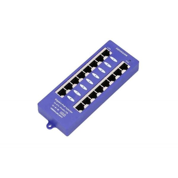 Extralink 8-portars 802.3af PoE-injektor 1 GbE 12v~57v DC - 5902560366365