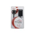 Miniatyrbild 3 av 3: VGA / M + Ljudjack 3,5 + USB till HDMI / F-adapter - Svart - 0,15 m