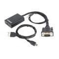 Miniatyrbild 2 av 3: VGA / M + Ljudjack 3,5 + USB till HDMI / F-adapter - Svart - 0,15 m