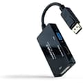 Miniatyrbild 1 av 2: NANOCABLE 10.16.3301-ALL - DISPLAYPORT till HDMI/DVI/VGA-omvandlare, 20 cm, svart färg