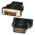 Miniatyrbild 2 av 3: Videoadapter - DVI HDMI - HDMI hon - DVI han - svart - 50x40x15 mm