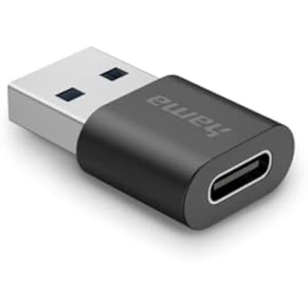 USB-adapter - Hama - USB-A till USB-C - USB 3.2 Gen2 - 10 Gbit/s - 1 port