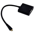 Miniatyrbild 4 av 4: OUTLET Patuoxun Mini macho 1080p HDMI till VGA kvinnlig videokonverterare Adapter för bärbar dator - Svart- USED