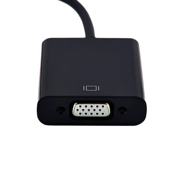 OUTLET Patuoxun Mini macho 1080p HDMI till VGA kvinnlig videokonverterare Adapter för bärbar dator - Svart- USED