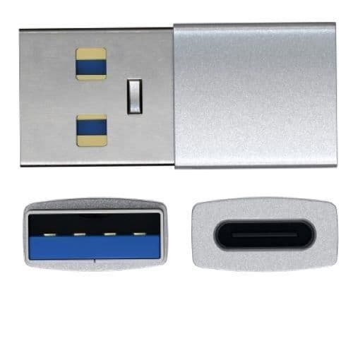 USB C till USB A-adapter - Ospecificerad - 3.2 - 5 Gbit/s - Idealisk för resor - Grå