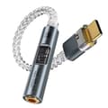 Miniatyrbilde 1 av 10: INF BA23 USB-C til 3,5 mm lydkontakt-adapter med innebygd DAC