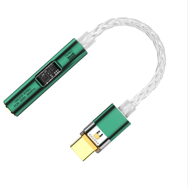 INF BA23 USB-C til 3,5 mm lydkontakt-adapter med innebygd DAC