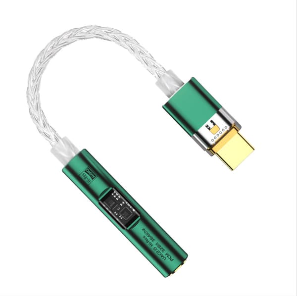 INF BA23 USB-C til 3,5 mm lydkontakt-adapter med innebygd DAC