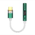 Miniatyrbilde 1 av 8: INF BA23 USB-C til 3,5 mm lydkontakt-adapter med innebygd DAC