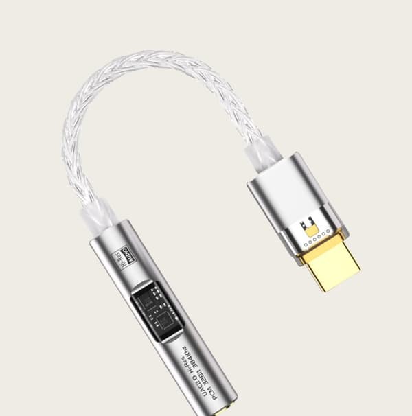 INF BA23 USB-C - 3,5 mm:n ääniadapteri sisäänrakennetulla DAC:lla