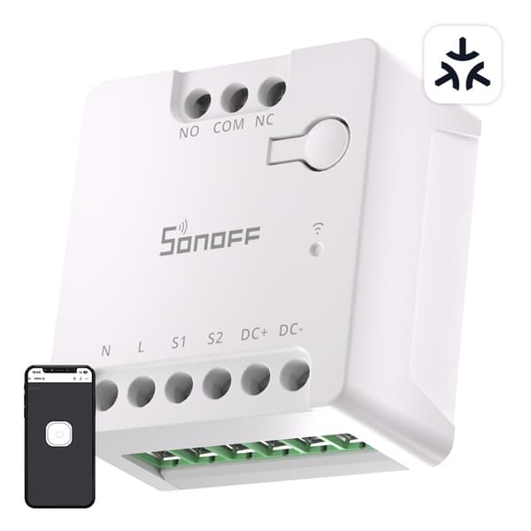 SONOFF MINI-D Smart WiFi Matter Switch (AC/DC 12-48V, torr kontakt)