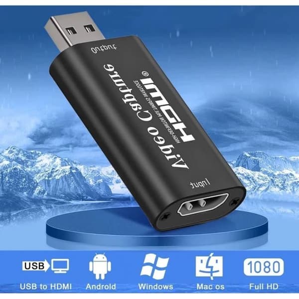 4K HDMI till USB-kort inspelningslåda för streaming