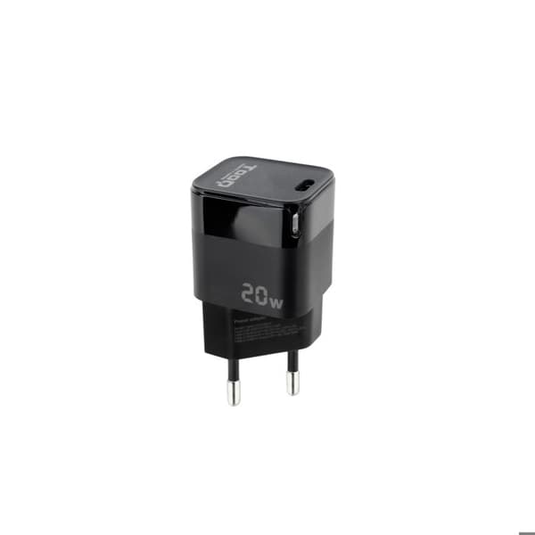 USB-C väggladdare med PD 20W - TOOQ TQWC-PD20 - Huawei, Xiaomi kompatibel - Svart