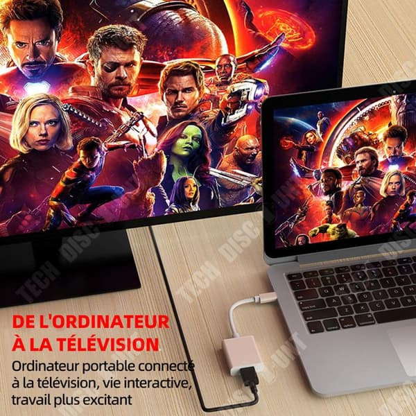 TD HDMI till Type-C Adapter Typ-C till HD Adapter Typ-C till HD Multimedia Interface Adapter 4K HD Converter