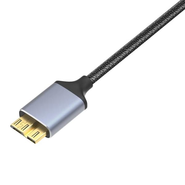 USB-C till Micro USB 3.0 kabel 1 meter för extern hårddisk kamera dator