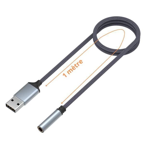 USB Audio-adapter till 3,5 mm TRRS hörlurskontakt, kompatibel med PC Windows Mac Tablet PS5 PS4