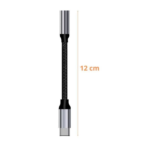 Kabeladapter USB-C Jack 3.5 mm ljudhörlurar kompatibel med Xiaomi 12T-12T PRO-12 LITE-12-12X-12 PRO-11T-11T PRO Phonillico®