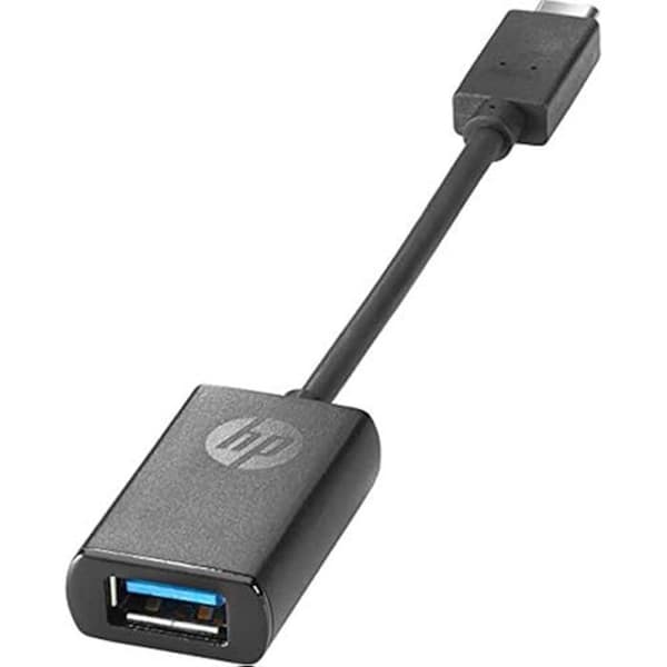 USB-C till USB 3.0-adapter - HP - Svart - 0,1409 m - Hane/Hona - USB-C och USB 3.0-kontakter