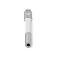 Miniatyrbild 1 av 3: Nedis USB-C till 3,5 mm minijackadapter - USB-C till 3,5 mm minijackadapter (hane-hona) - 8 cm - Aluminium