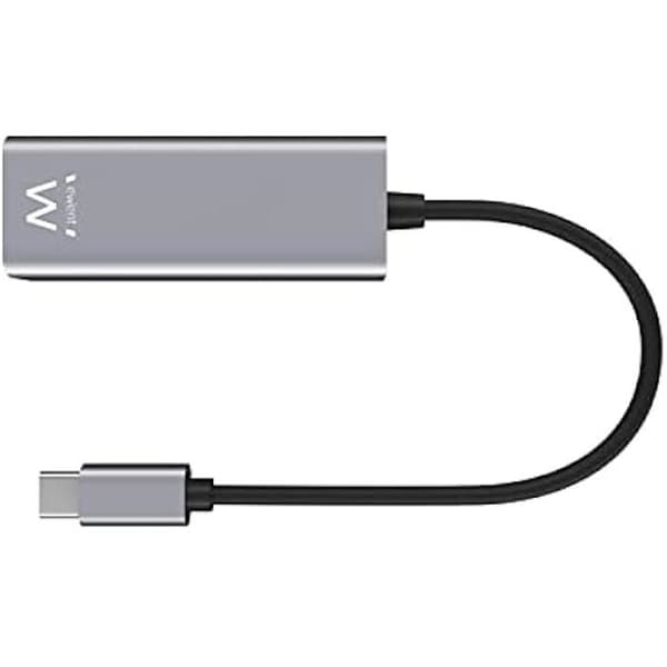 Ewent 1000Mbps USB C Gigabit Ethernet-adapter, typ USB-C till RJ45 LAN-nätverkskort för PC, Mac, iPad Pro 2020 Huawei