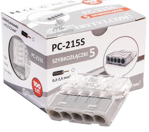 Självklämmande kontakt 5x2,5 PC 215S 100st