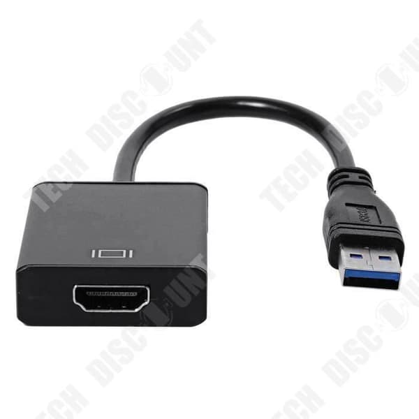 USB 3.0-adapter USB till HDMI, ljudkonverterare, högupplöst datoranslutning utan drivrutin