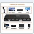 Miniatyrbild 2 av 4: TD® Large Shell Digital till Analog L/R Channel Coaxial Digital Fiber 3,5 mm Audio Signal Converter