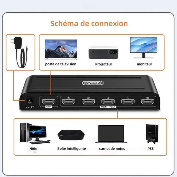 TD® Large Shell Digital till Analog L/R Channel Coaxial Digital Fiber 3,5 mm Audio Signal Converter