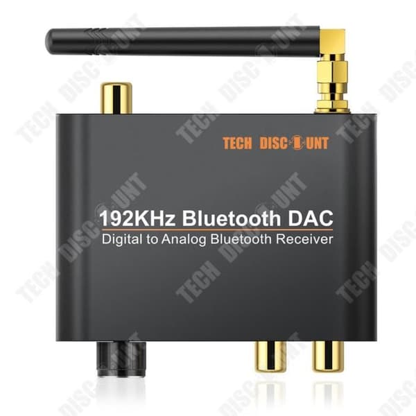 TD® Toslink 192kHz Digital Koaxial till Analog L/R Stereo med Bluetooth-mottagare Audio Video Adapter Stabil överföring