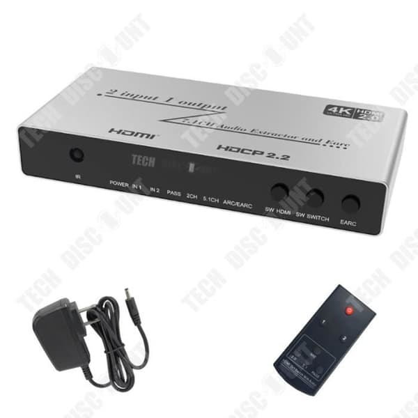 TD® HDMI8K 7.1 Audio Splitter 7-Channel HD Optical EARC till Optical Audio Return