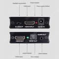 Miniatyrbild 2 av 4: TD® 4K60PS5 HDMI Audio Splitter till Fiber Optic 5.1 Hörlurar Audio Splitter 3.5 Ansluten till Audi Power Amplifier
