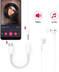 Miniatyrbild 2 av 4: iPhone 15 USB-C till 3.5mm Adapter - VIT
