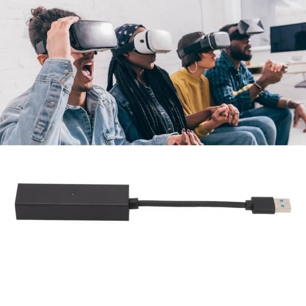 Qiilu VR-kameraadapter för PS5 VR-omvandlarkabel PSVR VR-kameraadapterkabel för PS5-spelkonsol för- USED