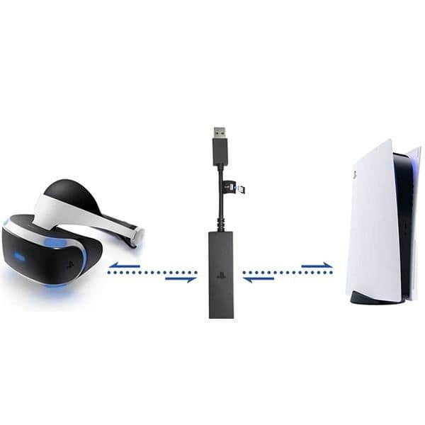 PS5 VR-adapterkabel, USB3.0-minikameraadapter, PS VR till PS5-kabel kompatibel PS5 PS4 extern VR-kontakt- USED