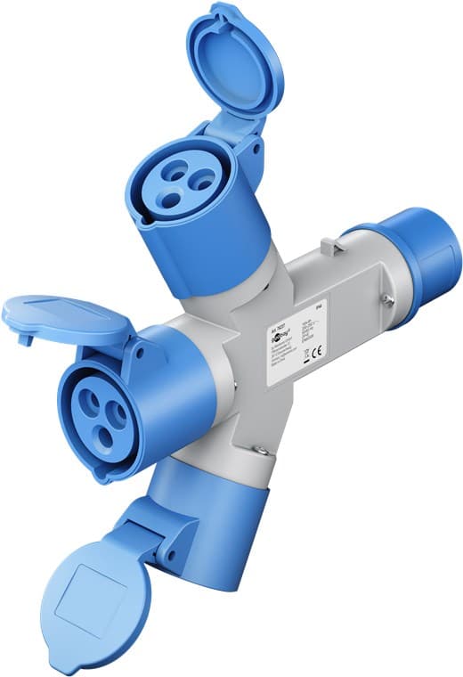 CEE-adapter, CEE-stik til 3x CEE-udtag