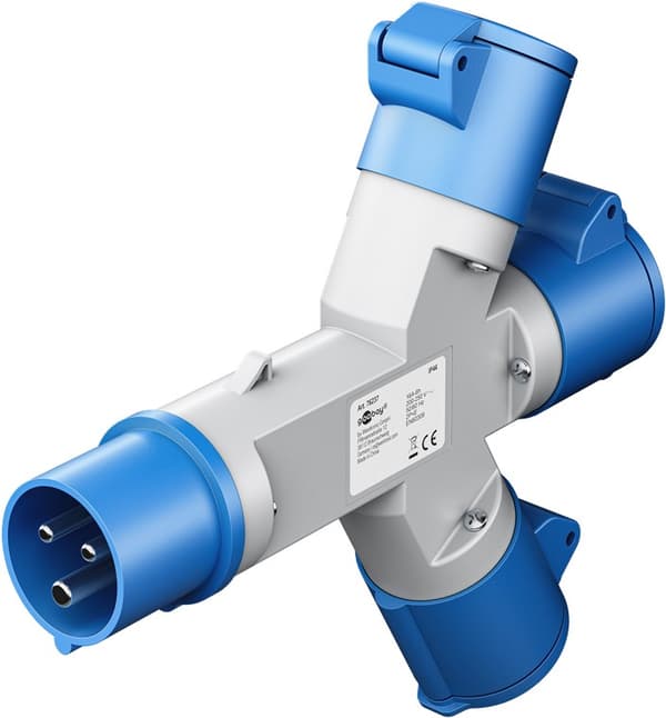 CEE-adapter, CEE-stik til 3x CEE-udtag