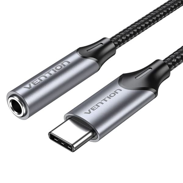 Ljudadapter Type-C till 3,5 mm jack 3,5 mm, DAC - Vention (BGMHA) - Grå