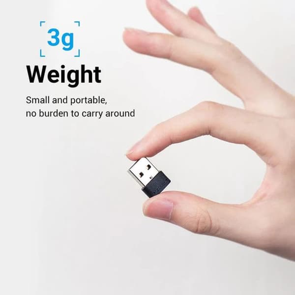 OTG-adapter, Type-C till USB 2.0, 480 Mbps, röstfunktion i spel - Vention (CDWB0) - Svart