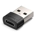 Miniatyrbild 1 av 6: OTG-adapter, Type-C till USB 2.0, 480 Mbps, röstfunktion i spel - Vention (CDWB0) - Svart