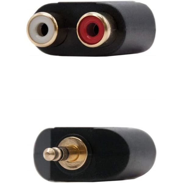 Nanocable 10.27.0015 2 RCA honadapter till 3,5 mm hane Svart 306