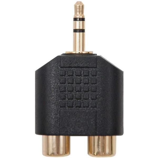 Nanocable 10.27.0015 2 RCA honadapter till 3,5 mm hane Svart 306