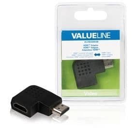 HDMI-adapter - Valueline - Rakt Vänster - Svart - HDMI-kontakt - TV
