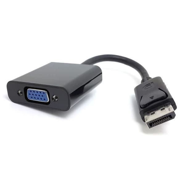 INECK® DP till VGA, DisplayPort (DP) till VGA manlig till kvinnlig adapter omvandlare DisplayPort till VGA